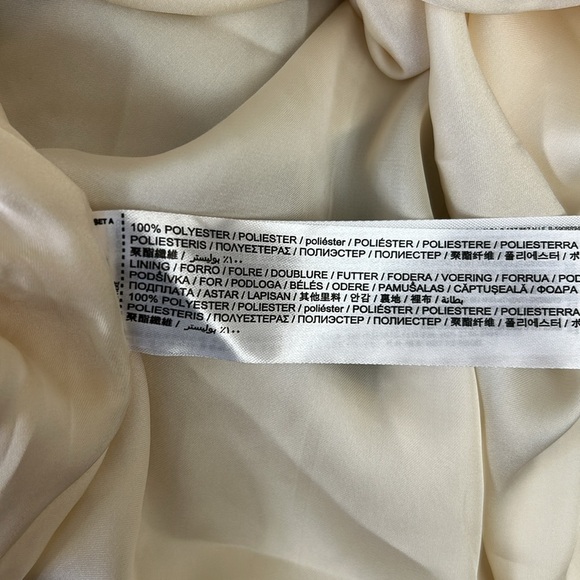 NWT MNG Mango Gradient V-Neck Sleeveless Satin Slip Midi/Maxi Dress Night Blue M - Picture 16 of 16